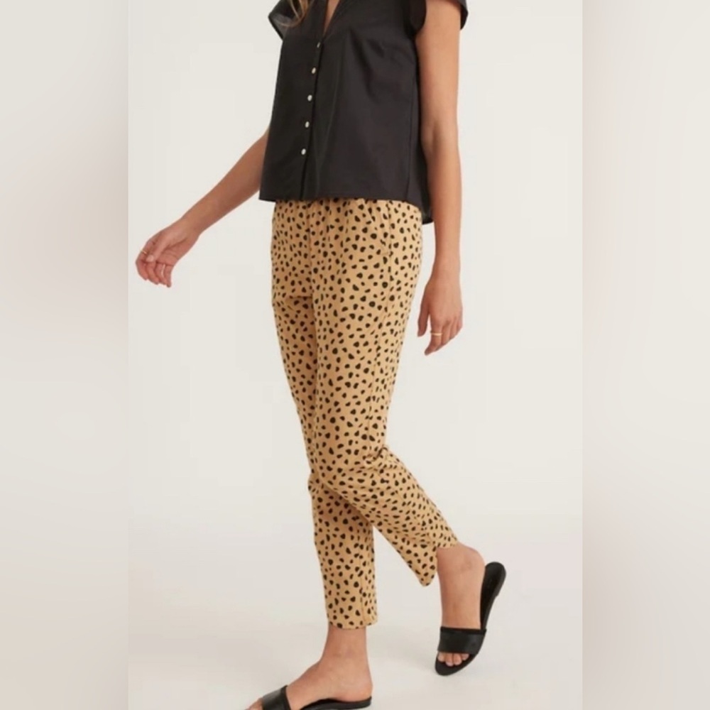 BNWOT Marine Layer Allison Cheetah Lightweight Pant size small - Picture 2 of 12